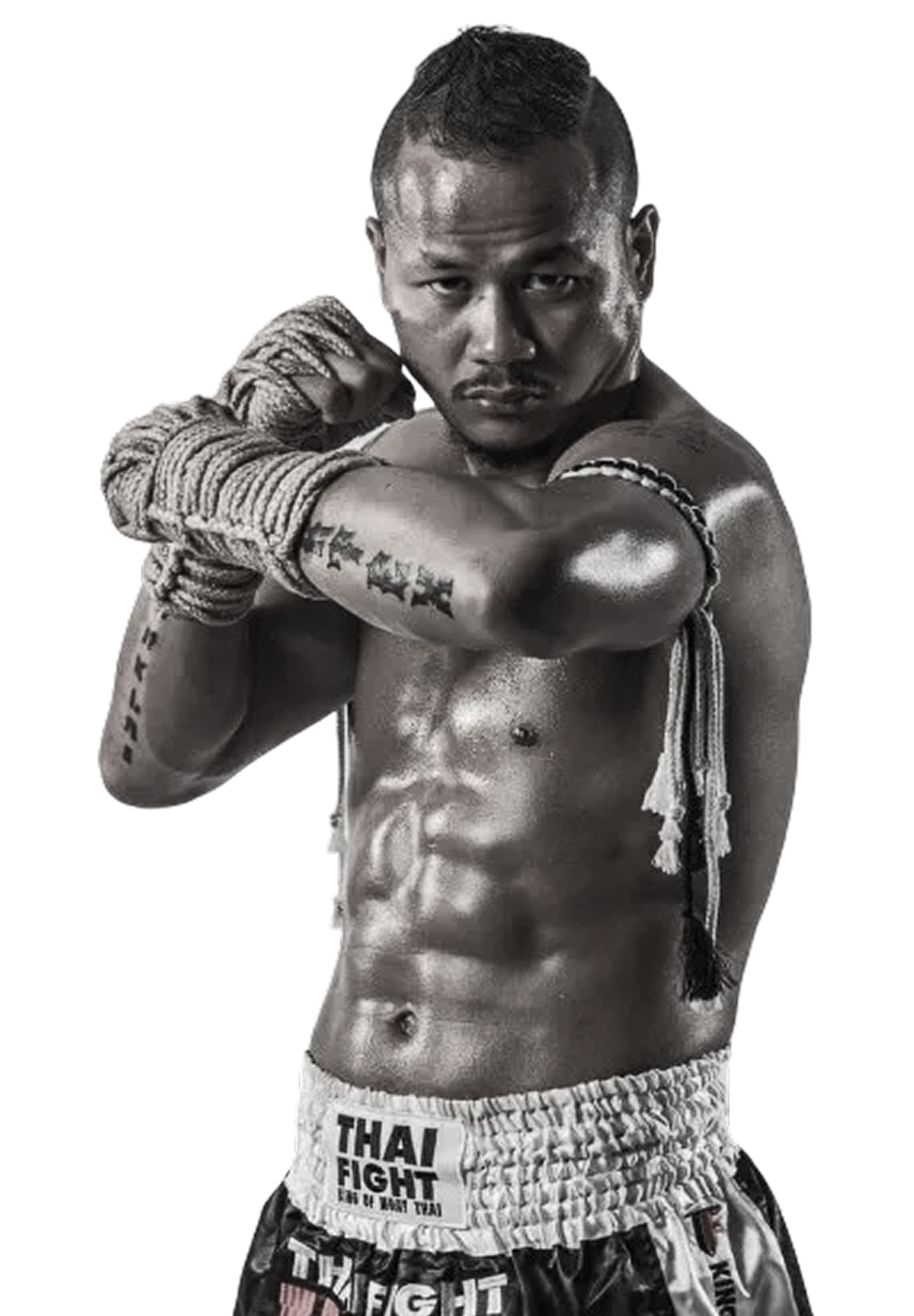 Muay Thai fighter in stance